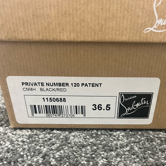 Christian Louboutin Private Number 120 Patent Shoes 36.5 - Picture 2 of 7